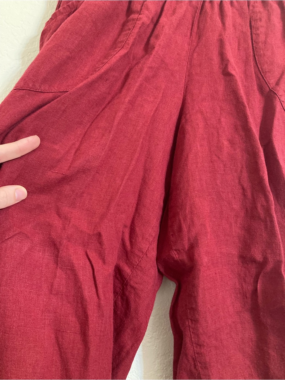 Flax linen parachute pants small - Picture 3 of 11